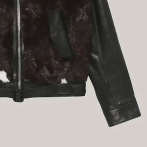 2026 Trendy Regular Fit Cowhide <b>Leather</b> <b>Jackets</b> Fashionable <b>Men</b> Hair On <b>Leather</b> <b>Jackets</b> Cowhide <b>Leather</b> <b>Jackets</b> - Product Image 6