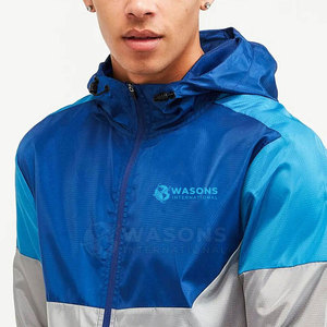 Veste coupe-vent élégante à capuche pour homme, tissu respirant et léger, coupe confortable, idéale pour les activités de plein air, les sports et l'entraînement - Product Image 5