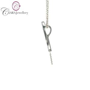 MEILLEUR MODÈLE VENTE EN GROS STYLE CLASSIQUE 18K AU750 BLANC MASSIF/JAUNE/OR ROSE VRAI DIAMANT NATUREL PERLE RÉGLAGE PENDENTIF pour CADEAUX - Product Image 2