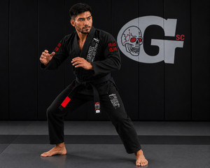 Kimono de Jiu-Jitsu noir pour homme GENTEEL, 100% coton, coupe classique, durable, respirant, vêtements de Jiu-Jitsu, logo personnalisé, 450g, motif unisexe - Product Image 1