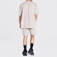 Conjunto de Verano para Hombre, Camiseta Polo y Pantalones Cortos, Transpirable, 100% Algodón, Lavado Ácido, Estilo Urbano, Casual Elegante, Bordado