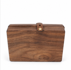 Solid Wood Document Organizer Box with Leather Pocket Handmade Letter Storage <b>Desk</b> Organizer Home <b>Office</b> Gift Box - Product Image 6