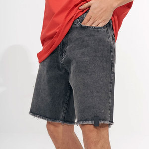 Pantalones Cortos de Color Liso Teñido con Acabado Ácido de Calidad en Oferta, Pantalones Cortos Casuales de Gimnasio para Hombre - Product Image 5