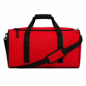 Bolsa Deportiva Roja con Asas Negras y Bolsillo Lateral de Malla para Uso en el Gimnasio, Regalia Masónica de la Hermandad de la Fraternidad - Product Image 4