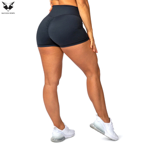 Shorts de sport, fitness et yoga personnalisables en tissu extensible de qualité supérieure, couleur unie, modèle 2026 – Fournisseur fiable - Product Image 6