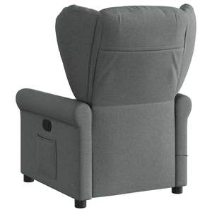 Fauteuil inclinable de massage en tissu gris foncé - Product Image 5