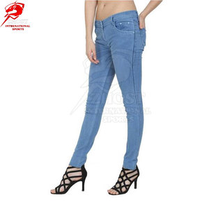 Jeans de Corte Ajustado para Mujer, Marca Privada, Tela Elástica de Calidad, Cintura Media, Costuras Duraderas, Cierre de Botón, Corte Moderno y Elegante - Product Image 3