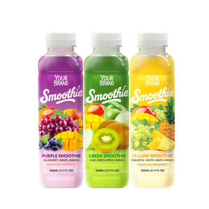 350ml PET <b>Bottle</b> Vietnam Manufacturer Healthy Smoothies Juice Drink Purple, Red, Yellow, Green Mixed Fruit Smoothie Free Sample - Product Image 1