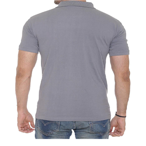 Chemise pour homme 100% coton à manches courtes, tricotée, séchage rapide, logo personnalisé, pour le golf - Product Image 6