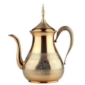 Classic Style <b>Arabic</b> Coffee Pot Metal Dallah for Serving Traditional Coffee Dining and Guest Use - Product Image 4