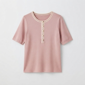 Camiseta de Mujer de Alta Calidad, Ecológica, con Bordado, Manga Corta, Secado Rápido, Cuello Redondo, Estilo Casual, Precio al por Mayor, Última Moda - Product Image 1