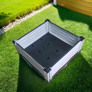 Lit de jardin surélevé en plastique de haute qualité, solide, durable et léger, idéal pour la maison, le patio, le balcon et la plantation de jardin. - Product Image 4