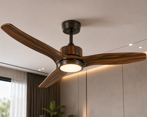 Film hydrographique à transfert d'eau motif bois foncé avec ventilateur de plafond - Product Image 1