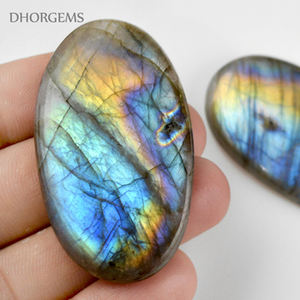 Cabochon de labradorite naturelle Spectrolite Purple Flash, pierre semi-précieuse à feu, la plus vendue, utilisée pour la fabrication de bijoux - Product Image 5