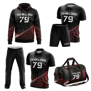 Nouvel uniforme de football tendance, personnalisé, entièrement en polyester, t-shirts, sweats à capuche, sac à dos - Caractéristiques respirantes, services OEM en gros - Product Image 2