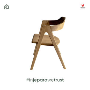 Chaise de salle à manger en bois massif avec dossier incurvé, fauteuil en bois naturel pour restaurant, café, hôtel, villa, mobilier d'hôtellerie - Product Image 2