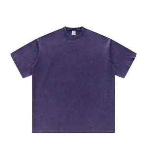 T-shirt en coton lourd surdimensionné vintage personnalisé pour hommes, style streetwear - Product Image 6
