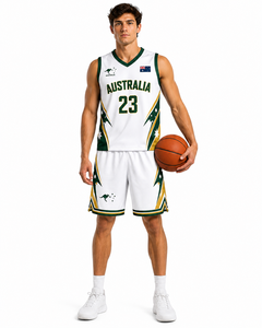 Ensemble de maillots de basket-ball personnalisés pour hommes, uniforme de basket-ball sublimé, tenue de sport sans manches, kit d'entraînement avec shorts - Product Image 3