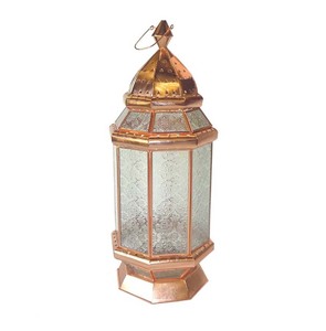 Lanterne rectangulaire en fer avec découpes décoratives pour la décoration de la maison - Product Image 3