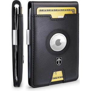 Men's <b>RFID</b> <b>Blocking</b> Bifold <b>Wallet</b> with Money Clip and Air Tag Card Holder Gift with Stylish Convenience - Product Image 1