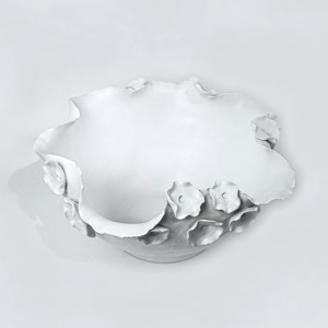 Thiết kế mới lạ cánh hoa cạnh gốm phục vụ khay trái cây sô cô la lưu trữ - Product Image 3