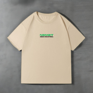 Camiseta de Manga Corta Negra para Hombre, 100% Algodón Grueso de Primera Calidad, Corte Ajustado, Dobladillo Acanalado, Estilo Urbano, Tejido Naimat Abbas - Product Image 4