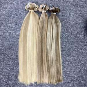 Venta al por mayor de la mejor calidad natural liso 100% pelo crudo para las mujeres negras de las extensiones de cabello humano vietnamita - Product Image 2