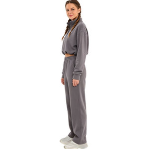 Conjunto Deportivo Corto para Mujer, Estilo Urbano, con Bordado Personalizado, Pantalones Deportivos de Corte Holgado, Fabricante de Ropa al Por Mayor con Marca Privada - Product Image 6