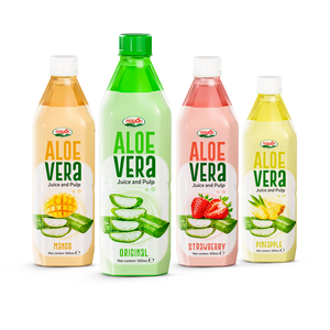 Muestra Gratuita de Bebida de Aloe Vera con Jugo y Pulpa Real en Botella de 500 ml, Fabricante de Bebidas, Marca Privada NAWON - Product Image 3