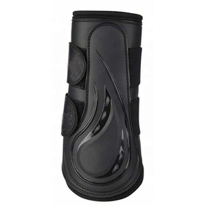 Protège-jambes pour chevaux, couleur personnalisée, caoutchouc/coton, sangle Velcro, protège-paisses respirant, pour entraînement sportif et course - Product Image 2