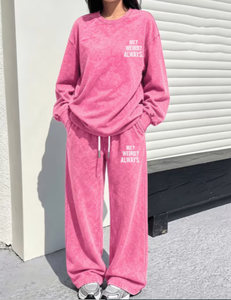 Ensemble de survêtement décontracté pour femme avec sweat à capuche zippé effet délavé et pantalon brodé à nœuds, 2 pièces - Product Image 6