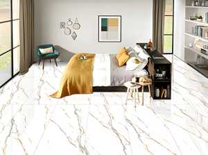 Carreaux de sol et de mur en porcelaine royale Statuario modernes, finition mate, résistants aux acides, isolation thermique, épaisseur 8,5 mm, antidérapants, pour intérieur - Product Image 3
