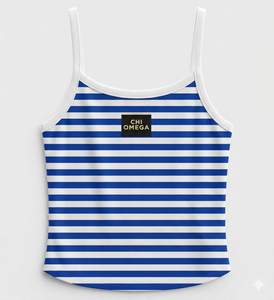 2026 Women's Casual Tank Top Scoop Neck Spaghetti Strap Breathable Eco-Friendly Knitted Cotton Front Logo Letter Pattern - Product Image 4