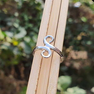 <b>Adjustable</b> 925 <b>Sterling</b> <b>Silver</b> Swirl <b>Ring</b> Elegant Spiral Jewelry with Moissanite Stone for Christmas Gifts Parties Wholesale - Product Image 3