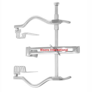 Retractor de vejiga Judd Masson de BISONS Wholesale con hoja central, instrumento quirúrgico de urología, acero inoxidable alemán, OEM - Product Image 2