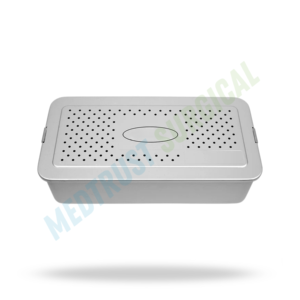 Boîte de stérilisation extérieure avec couvercle, boîte de stérilisation pour instruments chirurgicaux, boîte de stockage pour autoclave médical, en acier inoxydable - Product Image 3