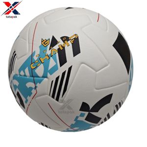 Ballon de football d'entraînement professionnel, thermocollé, taille officielle 5, durable, écologique, impression de logo personnalisée, PVC TPU - Product Image 1