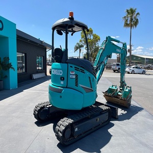 Mini-excavatrice Kobelco moderne pour travaux de construction, équipement pour le creusement de fossés, l'aménagement paysager, les projets d'infrastructure et les chantiers confinés. - Product Image 3