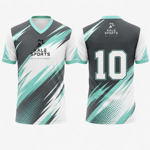 เสื้อฟุตบอลแบบยูนิเซ็กซ์สั่งทำได้ตามต้องการ พิมพ์ลายแบบ Sublimation แห้งเร็ว น้ำหนักเบา ระบายอากาศได้ดี กันน้ำ 100% - Product Image 1