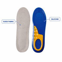 Semelles Confortables en Velours avec Gel Rafraîchissant TPE et Soutien de Voûte Plantaire en Silicone pour Chaussures de Sport et de Course – Offre Spéciale