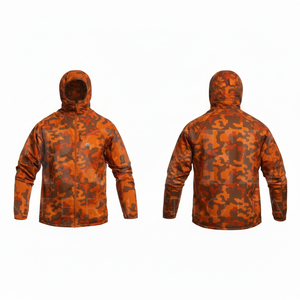 Veste coupe-vent légère et imperméable en polyester camouflage à capuche, personnalisée, pour homme, directement de l'usine - Product Image 5