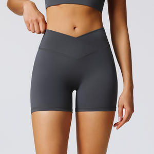 Nouvelle Arrivée Short Taille Haute Femme Élastique Effet Push-Up Séchage Rapide Respirant pour Yoga Course Gym Entraînement - Product Image 2
