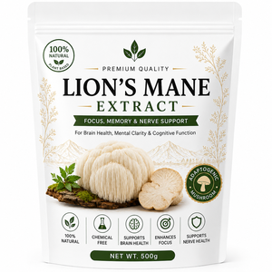 Poudre de champignon Crinière de lion de qualité supérieure, pure, de qualité alimentaire, Hericium Erinaceus, pour boissons, smoothies et tisanes - Product Image 1
