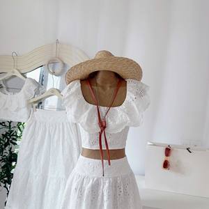 Romantic Boho Embroidered Two Piece Set for Women Beach, <b>Travel</b> & Summer Look - Product Image 2