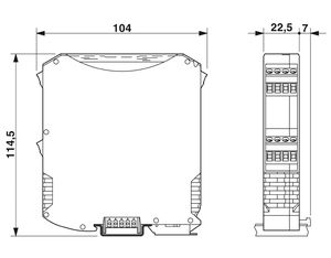 Bloque de Terminales Cerámico MACX -SL-CAC-5-I-UP, Conexión por Perno, Latón, 200A, 4 Polos, 2810625 - Product Image 2