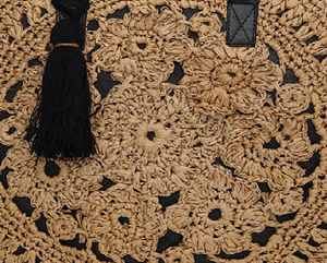 High Fashion Custom Logo Bohemian Lady Women's Messenger <b>Tote</b> Bag Handmade Natural Eco-Friendly <b>Raffia</b> Daily Use Travel Shopping - Product Image 4