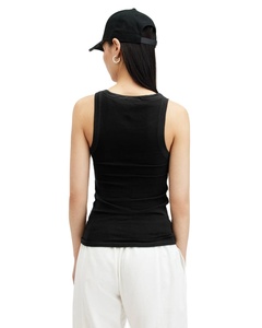 Vente en gros débardeur de sport sans manches pour femmes sexy et fitness personnalisé d'été avec logo personnalisé et col rond - Product Image 2