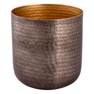 Maceta Metálica Elegante, Maceta de Lujo para Flores, Contenedor Decorativo para Jardín, Exhibición Botánica Hecha a Mano de Primera Calidad, Decoración para Interiores y Exteriores del Hogar - Product Image 1
