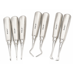 Ensemble de 7 élévateurs dentaires luxateurs RAA-510 R.A.A.INTERNATIONAL certifiés CE, qualité supérieure - Product Image 1