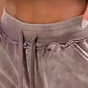 Women Washed Cotton <b>Shorts</b> Relaxed Fit Comfortable Soft Touch Fabric Casual Lifestyle Wear Summer Fashion Streetwear Bottoms - Product Image 5